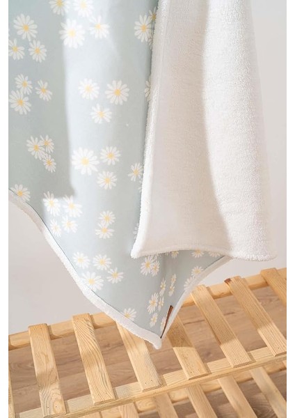 Fluffy Bebek Battaniyesi 70X100 cm Yeşil Papatya Desen fiyatları