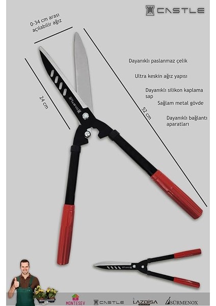 Kesme Budama Makası Çim Çit Kesme Dal Budama Çimen Makası fiyatları