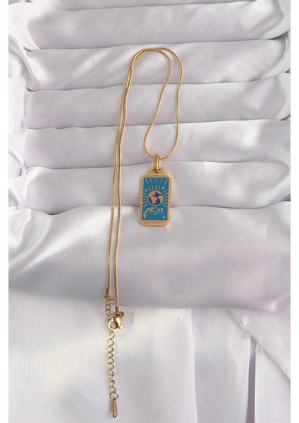 316L Çelik Gold Renk Mi Mineli El Figür Tarot Kolye fiyatları