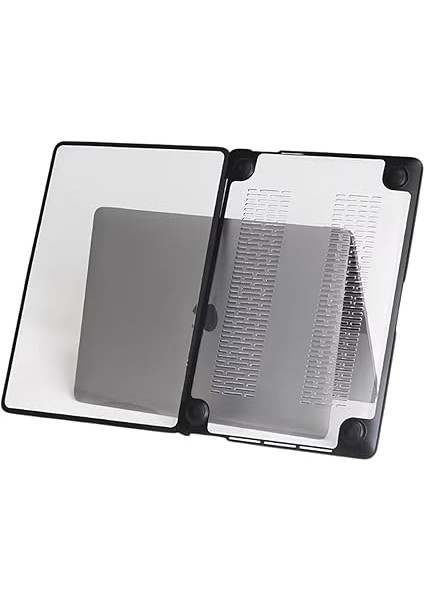 MacBook Air 13.3 Inç M1 Kılıf Uyumlu – Ekstra Koruyucu Katmanlı 360 Derece Saran Sert Kapak Koruyucutpu Gövde Silikon Kenarlı Ekstra Darbe Emici – A2337 M1,A2179,A1932 Şeffaf indirimleri