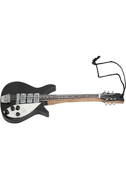 Dekor, Müzik Aletleri Gitar Kolye Siyah Taban Ahşap Manuel Projeksiyon Ince Detay Ft modelleri