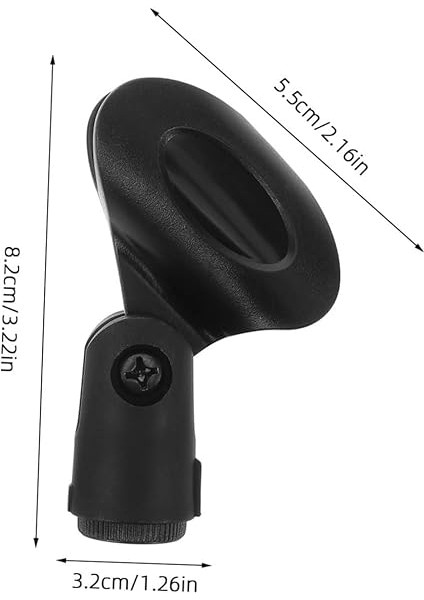 4 Set Ayarlanabilir Mikrofon Klipleri Mikrofon Standı Için Threaded Adaptörlü Clamp fiyatları