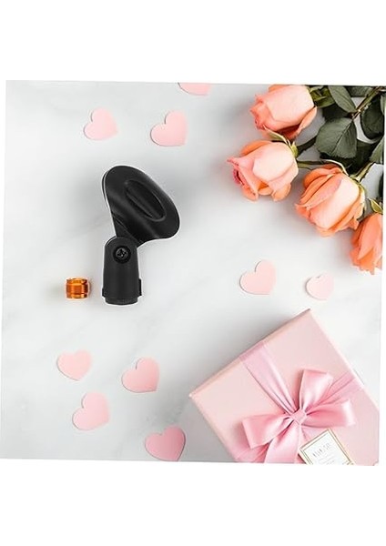 4 Set Ayarlanabilir Mikrofon Klipleri Mikrofon Standı Için Threaded Adaptörlü Clamp indirimleri