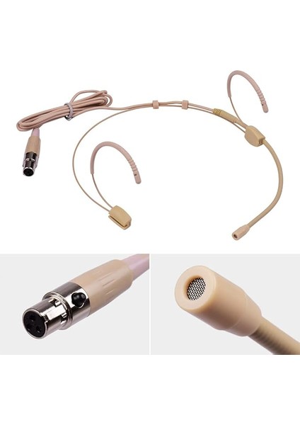 Kaliteli Kulaklık Mikrofon Kondenser Mic 4-Pin Mini Bodyr Verici Için Xlr Fiş