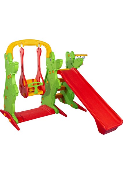 Çocuk Kaydıraklı Salıncak – Anaokulu & Ev İçin Oyun Parkı Seti