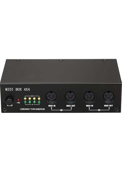 USB Mıdı Arayüzü 4 Giriş / 4 Çıkış 64 Mıdı Kanalı 4i/4o + Birleştirme 2I4O Mıdı Kutusu 4x4