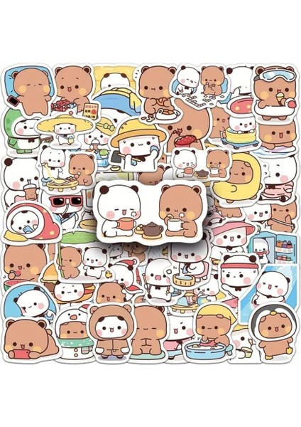 Major Selection 50'li Dudu And Bubu Sticker Set Laptop Notebook Tablet Sticker Seti
