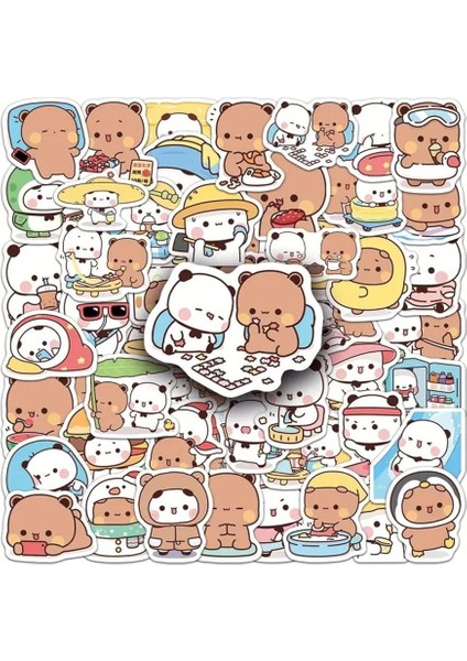 Major Selection 50'li Dudu And Bubu Sticker Set Laptop Notebook Tablet Sticker Seti fiyatları