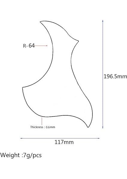 1 Adet Evrensel Halk Akustik Gitar Pickguard Kendinden Yapışkanlı Pick Guard Sticker Akustik Gitar Parçaları modelleri