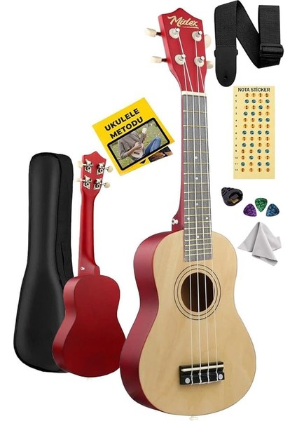 UKX-233NT Naturel Concert Ukulele (Askı Çanta Metod Pena)