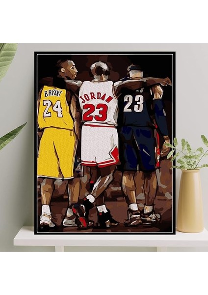 Hobi Sanat Sayılarla Boyama Tuval Seti Fırça Boya Dahil (Çıtalı) 40X50 cm - Nba