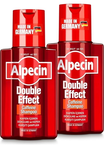 Çift Etkili Kafein Şampuanı 2x 200ML