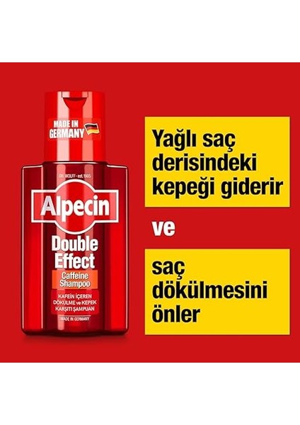 Çift Etkili Kafein Şampuanı 2x 200ML fiyatları