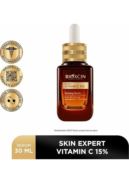 Ester Vitamin C 15% Canlandırıcı Serum 30 ml – Niasinamid, Lipozom Teknolojisi, Antioksidan Etki – Cilt Tonu Eşitleyici ve Aydınlatıcı Serum modelleri