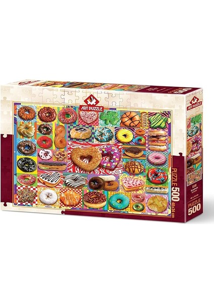 Puzzle Donutlar 500 Parça Puzzle