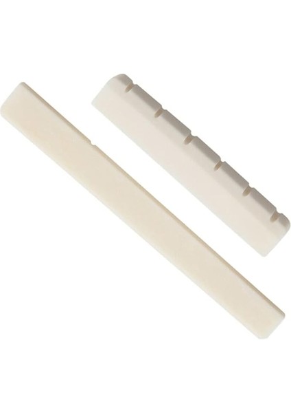 Guitar Dle Nut Beyaz Sığır Kemiği 39 Inç Klasik Gitar Için 2 Adet