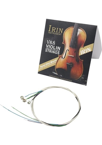 Keman Teli Full Set (E-A-D-G) Tüm Boy Kemanlar Için Uygundur - Steel Core Nickel-Silver Wound With Nickel-Plated Ball End