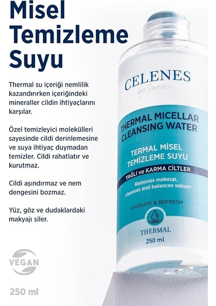 Thermal Misel Temızleme Suyu Yağlı ve Karma Ciltler (250 Ml) modelleri