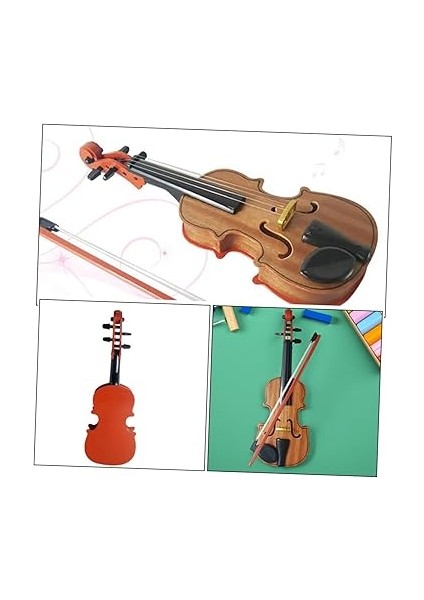 1 Takım Yürümeye Başlayan Çocuk Keman Oyuncak Erken Müzik Eğitimi Için Çocuklar Için Hassas Keman Modeli Küçük Enstrüman Süsleme Çocuklar Için Gerçekçi Keman Oyuncak Yeni Yürümeye modelleri