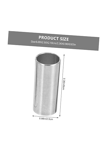 2 Paket Gitar Kaydırıcıları Sağlam Paslanmaz Çelik Cam Kaydırıcılar 6cm Gitarlar Telli Çalgılar Için fiyatları