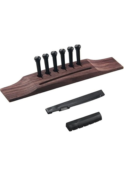 Klasik Akustik Gitar Köprü Pim Seti Gitar Pim Somunu Seti Gitar Parçaları Müzik Aleti Aksesuarları Siyah