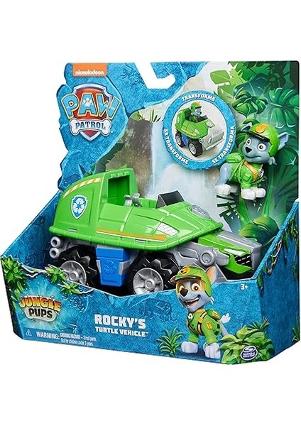 Patrol Jungle Pups Rocky Figürlü Kaplumbağa Aracı (Temel Araç) fırsatları