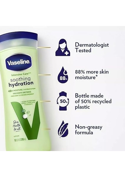 Vazelin Yoğun Bakım Aloe Yassı Vücut Losyonu, 400ML fırsatları