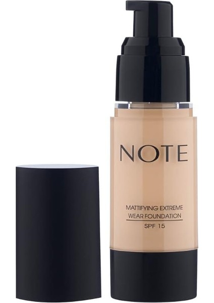 Mattifying Extreme Wear 01 Beige Mat Bitişli Spf 15 Kapatıcı Fondöten