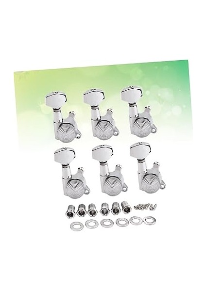 Akustik Elektrik Gitar Akort Burguları - 6 Parça Kilitli Makine - Kaliteli Akort Burguları - Kullanımı Kolay - Aşınmış Burgu Burgularını Değiştirir fırsatları