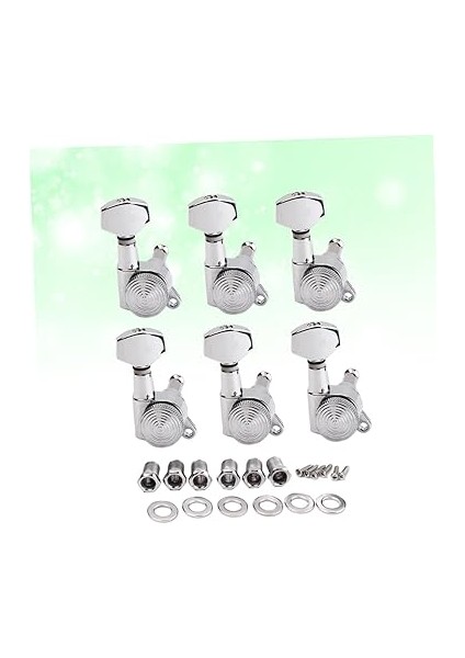 Akustik Elektrik Gitar Akort Burguları - 6 Parça Kilitli Makine - Kaliteli Akort Burguları - Kullanımı Kolay - Aşınmış Burgu Burgularını Değiştirir indirimleri