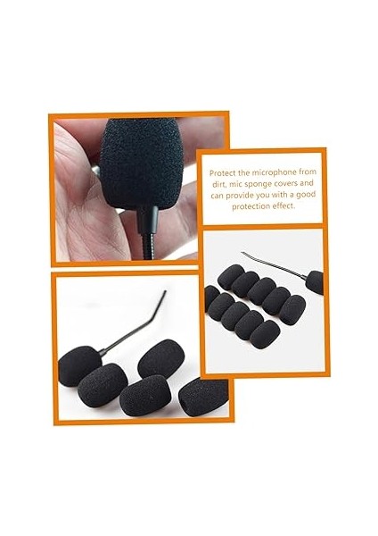 Mikrofon Sünger Rüzgarlık Kapakları Seti 50 Paket Yaka Mikrofon Koruyucu fiyatları