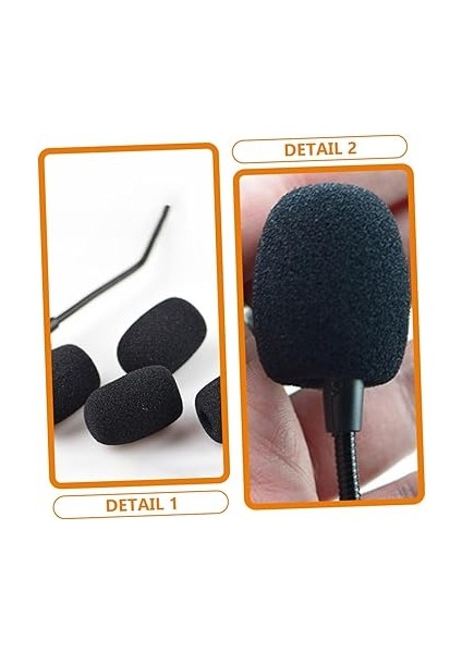 Mikrofon Sünger Rüzgarlık Kapakları Seti 50 Paket Yaka Mikrofon Koruyucu modelleri