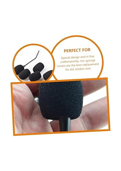 Mikrofon Sünger Rüzgarlık Kapakları Seti 50 Paket Yaka Mikrofon Koruyucu indirimleri