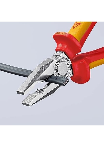 Kombine Pense, Krom Kaplama, Çok Bileşenli Manşonlarla Izole Edilmiş, Vde-Testli 200 mm 03 06 200 fırsatları