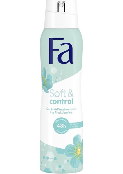 Soft & Control Kadın Yasemin Kokulu Deosprey 150 ml