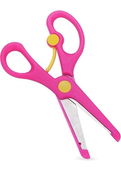 2 Adet Çocuk Makası Küt Uçlu Yaylı Plastik Korumalı Okul Makası fırsatları