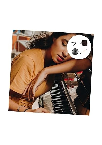 6 Parça Çelik Dil Davul Seti Vurmalı Çalgı Yoga Meditasyon Müzik Eğitimi Siyah Kit fiyatları