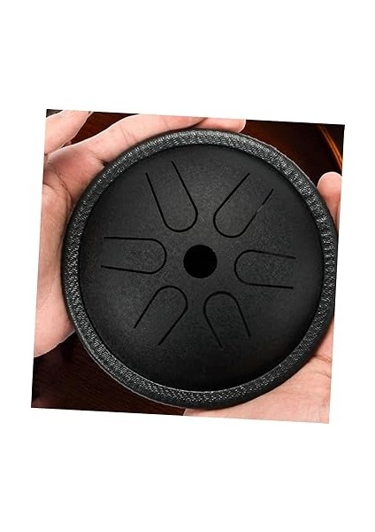 6 Parça Çelik Dil Davul Seti Vurmalı Çalgı Yoga Meditasyon Müzik Eğitimi Siyah Kit modelleri