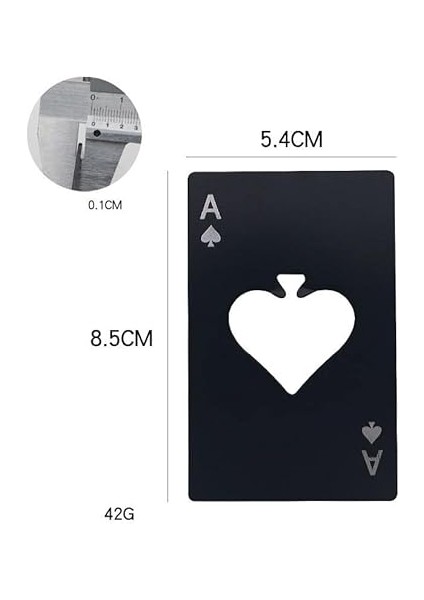 Poker Kart Maçı As'ı Paslanmaz Çelik Şişe Açacağı Gümüş fırsatları