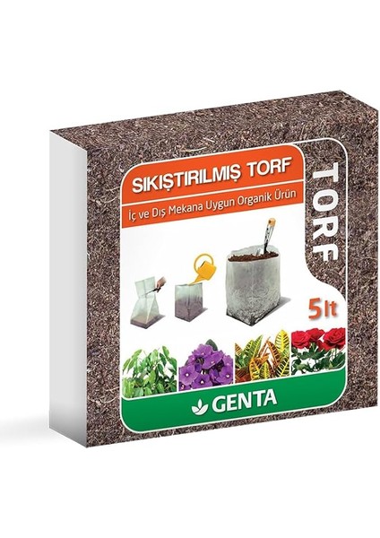 Sıkıştırılmış Torf Cocopeat 5 Lt