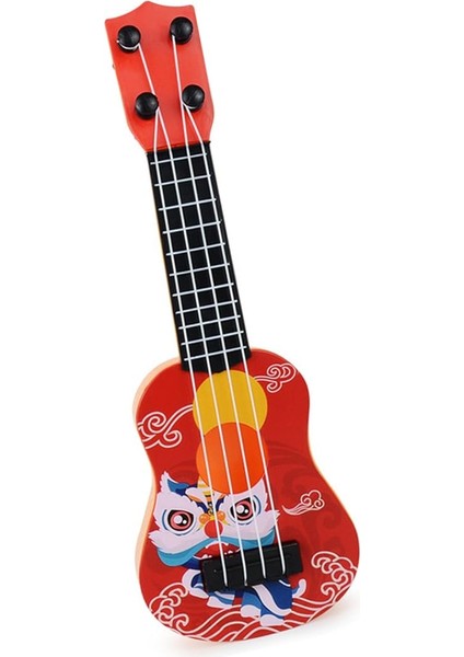 Çocuklar Ukulele Modeli 4 Dize Karikatür Aslan Ukulele Yeni Başlayanlar Dört Dize Ukulele Başlangıç ​​paketi Erken Eğitim Için Hafif Ukulele Mini Müzik Enstrümanı Oyuncak (Kırmızı) fiyatları