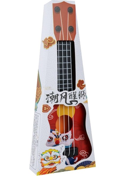 Çocuklar Ukulele Modeli 4 Dize Karikatür Aslan Ukulele Yeni Başlayanlar Dört Dize Ukulele Başlangıç ​​paketi Erken Eğitim Için Hafif Ukulele Mini Müzik Enstrümanı Oyuncak (Kırmızı) modelleri