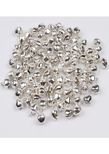 12 mm Gümüş Renk Kulplu Zil,çan,çıngırak,metal Amigurumi Zili,takı Aksesuar Yapımı (25) (50)