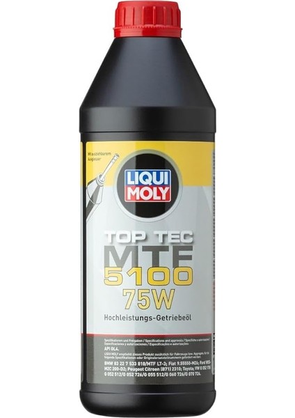 Moly Top Tec Mtf 5100 75W 1 Litre Otomotiv Bakım Ürünü