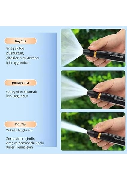 Mobile Ayarlanabilir Yüksek Basınçlı Hortum Ucu, Araba, Bahçe Yıkamak Için Ultra Tazzikli Hortum Ucu modelleri