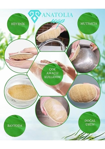 Soap 1978 Yüz Vücud Kabak Lifi Doğal Lifler Peeling Temizleyici Arındırıcı. 1 Adet. fırsatları