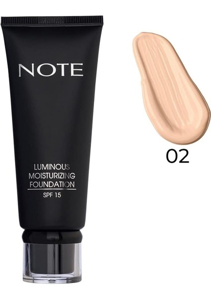 Luminous Moisturizing 02 Natural Beige Nemlendirici Etkili Spf 15 Kapatıcı Fondöten fırsatları