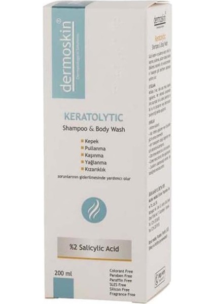 Keratolytic Shampoo & Body Wash 1 Paket (1 x 200 Ml) modelleri