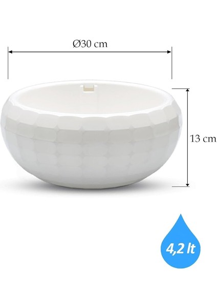 Aranjman Saksı Dekoratif Parlak Plastik Hazneli Arajman Saksısı fiyatları