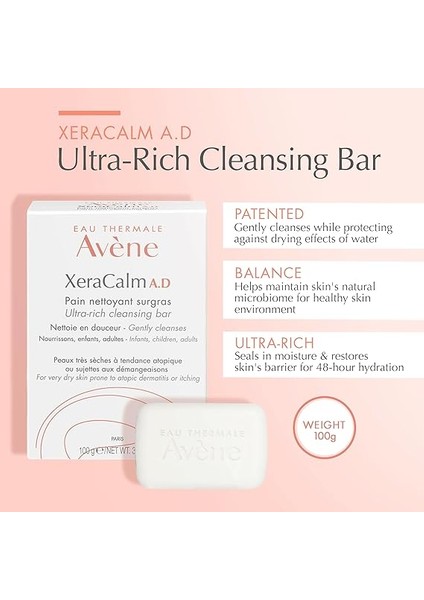 Xeracalm A.d Ultra Rich Cleansing Bar 100G 1 Paket fiyatları